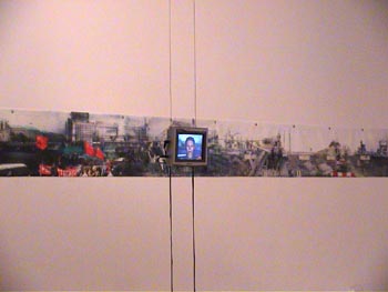 monitor with avatar hana in front of the 10 m digital panorama